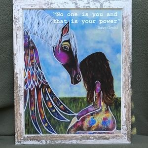 Horse inspirational Print Wall Art/Decor